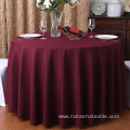 Restaurant hotel banquet round table round white tablecloth